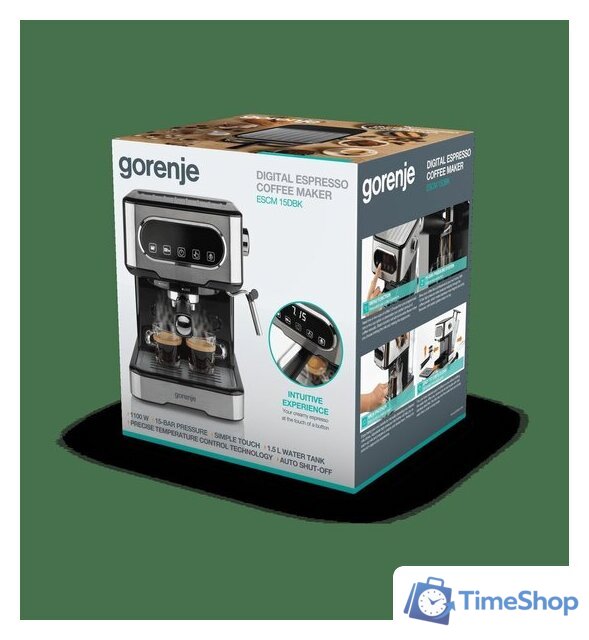 Рожковая кофеварка Gorenje ESCM15DBK - Изображение №4 — Интернет-магазин Time-Shop