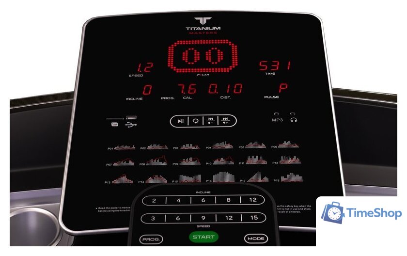 Электрическая беговая дорожка Titanium Masters Physiotech TLC - Изображение №3 — Интернет-магазин Time-Shop
