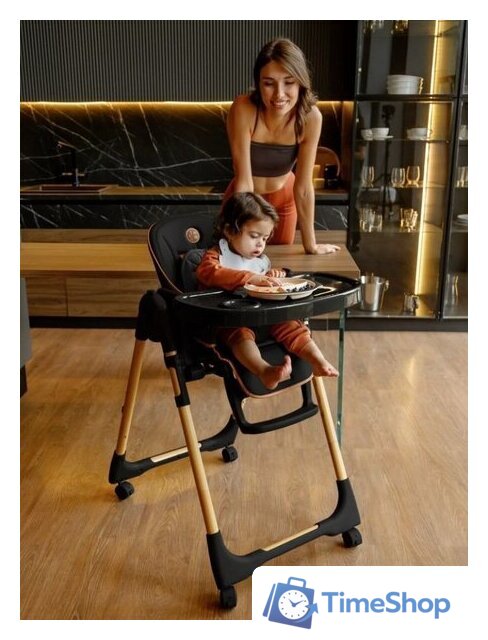Высокий стульчик Amarobaby Elegant AB23-23EL/09 (черный) - Изображение №8 — Интернет-магазин Time-Shop