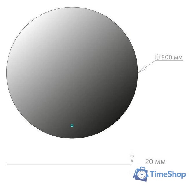  Onika Зеркало Сола 80 Led 208097 - Изображение №3 — Интернет-магазин Time-Shop