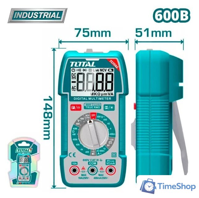 Мультиметр Total TMT536002 - Изображение №1 — Интернет-магазин Time-Shop