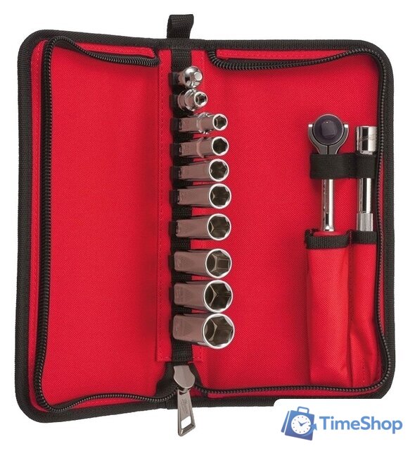 Набор трещотка с головками Milwaukee 48229001 (12 предметов) - Изображение №1 — Интернет-магазин Time-Shop