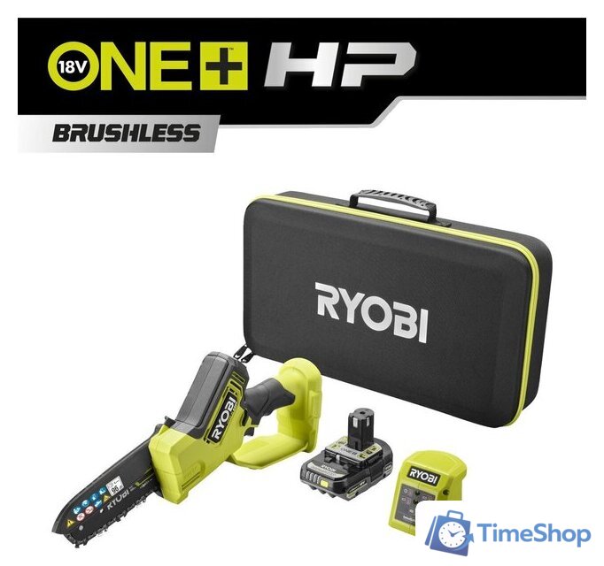 Аккумуляторная пила Ryobi RY18PSX15A-120T 5133005899 (с 1-им АКБ, сумка) - Изображение №1 — Интернет-магазин Time-Shop