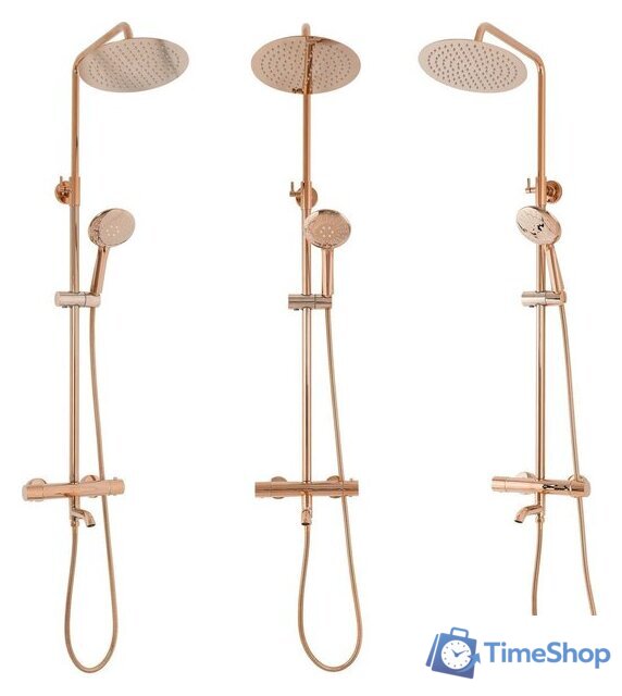 Душевая система  Rea Lungo Rose gold REA-P6606 - Изображение №7 — Интернет-магазин Time-Shop