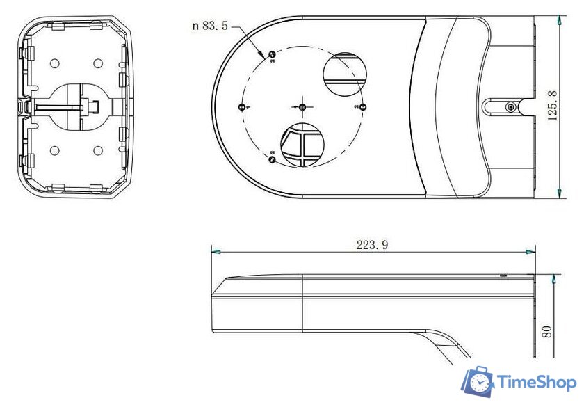 Крепление для камер видеонаблюдения Hikvision DS-1294ZJ - Изображение №8 — Интернет-магазин Time-Shop