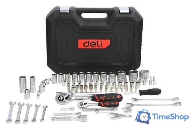 Универсальный набор инструментов Deli EDQ45082 (82 предмета) - Изображение №2 — Интернет-магазин Time-Shop