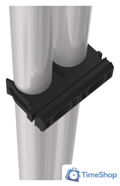 Стойка для одежды Sheffilton SHT-WR125 (черный/хром лак) - Изображение №3 — Интернет-магазин Time-Shop