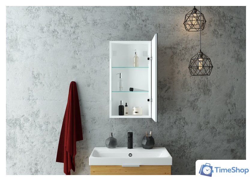  Континент Шкаф с зеркалом Allure Led 35х65 (правый) - Изображение №24 — Интернет-магазин Time-Shop