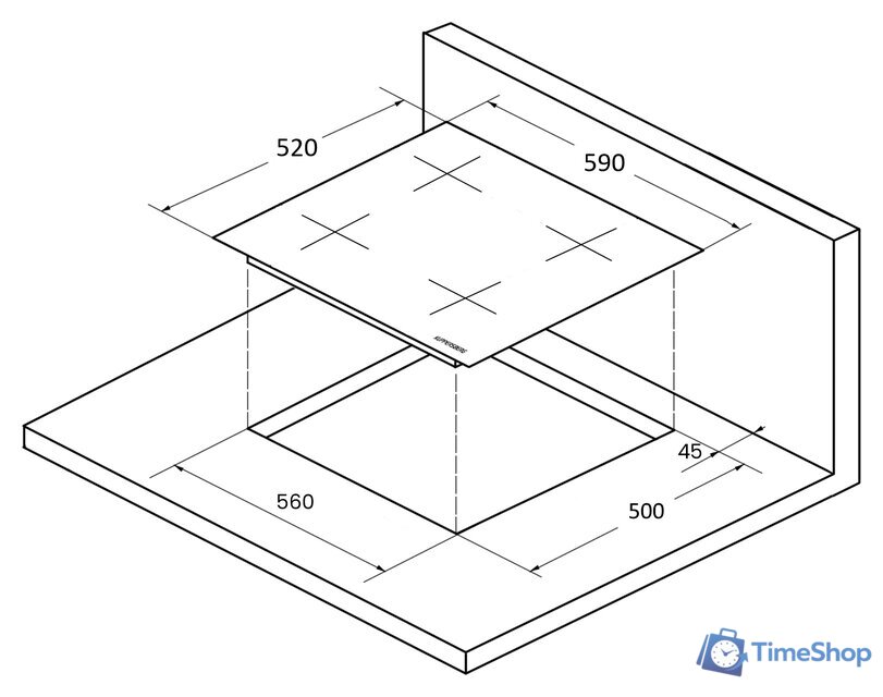 Варочная панель KUPPERSBERG ICS 604 - Изображение №4 — Интернет-магазин Time-Shop