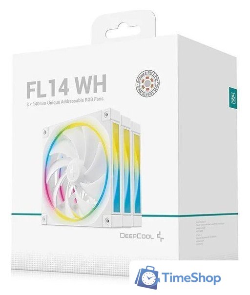 Комплект вентиляторов для корпуса DeepCool FL14 WH 3 IN 1 R-FL14-WHAPN3-G - Изображение №5 — Интернет-магазин Time-Shop