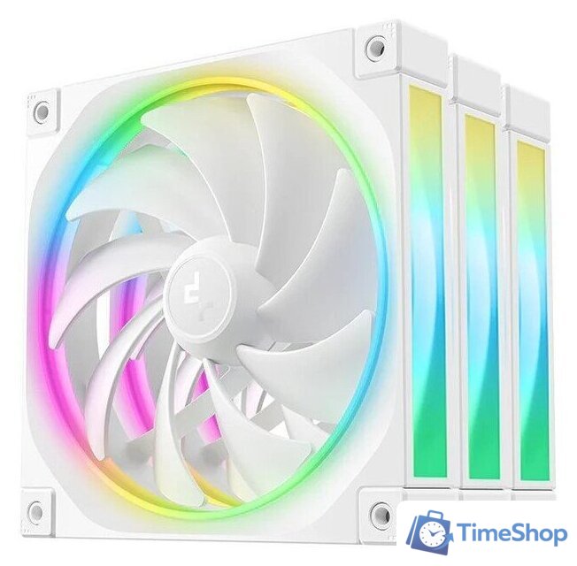 Комплект вентиляторов для корпуса DeepCool FL14 WH 3 IN 1 R-FL14-WHAPN3-G - Изображение №1 — Интернет-магазин Time-Shop