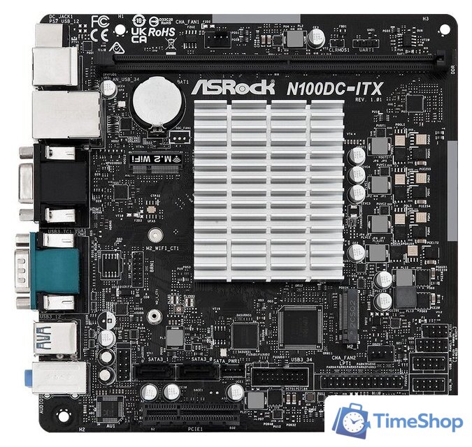Материнская плата ASRock N100DC-ITX - Изображение №1 — Интернет-магазин Time-Shop