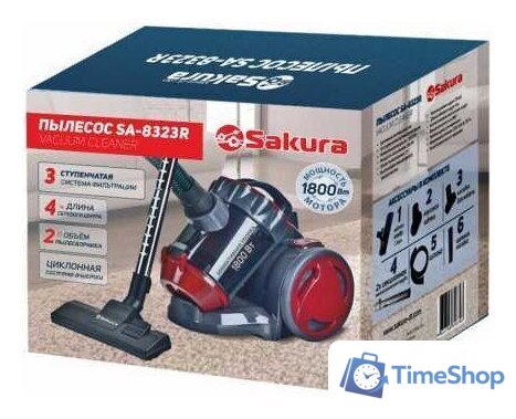 Пылесос Sakura SA-8323R - Изображение №2 — Интернет-магазин Time-Shop