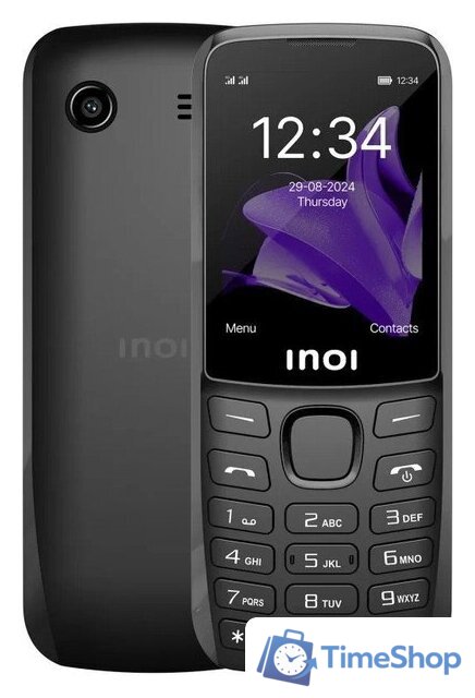 Кнопочный телефон Inoi 244 Modern Plus 4G (черный) - Изображение №1 — Интернет-магазин Time-Shop