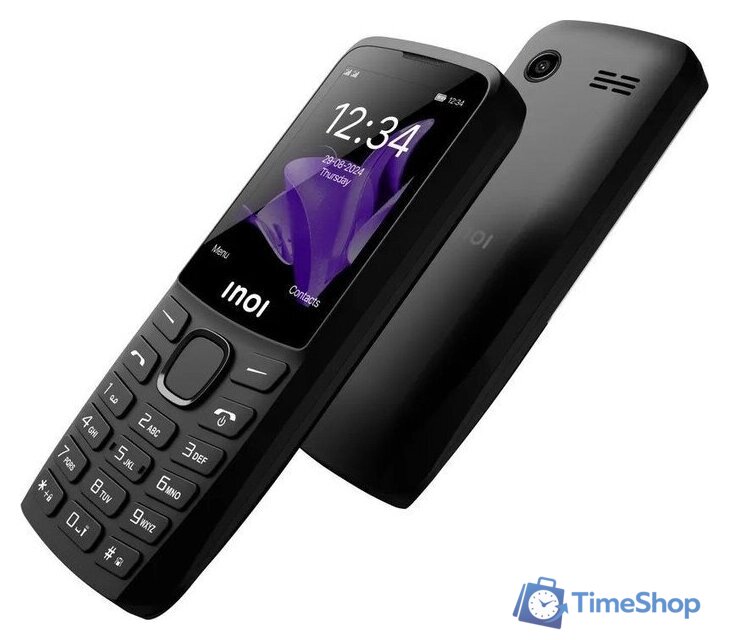 Кнопочный телефон Inoi 244 Modern Plus 4G (черный) - Изображение №12 — Интернет-магазин Time-Shop