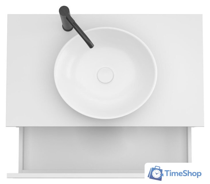  ЗОВ Тумба под умывальник Кито 80 K80LA0MWMC-KP13W (аттик/белый матовый) - Изображение №3 — Интернет-магазин Time-Shop