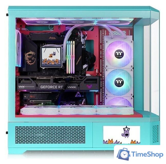Корпус Thermaltake View 600 TG Mint Strawberry CA-11H-00FLWN-00 - Изображение №2 — Интернет-магазин Time-Shop