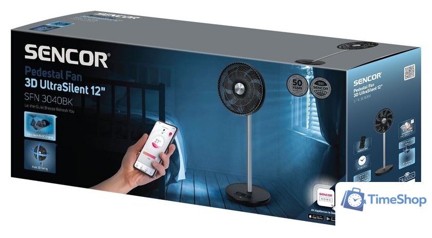 Вентилятор Sencor SFN 3040BK - Изображение №12 — Интернет-магазин Time-Shop