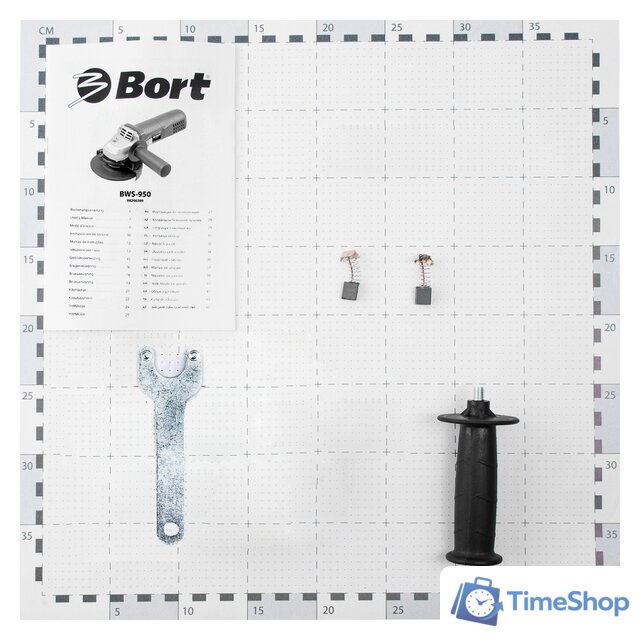 Угловая шлифмашина Bort BWS-950 - Изображение №5 — Интернет-магазин Time-Shop