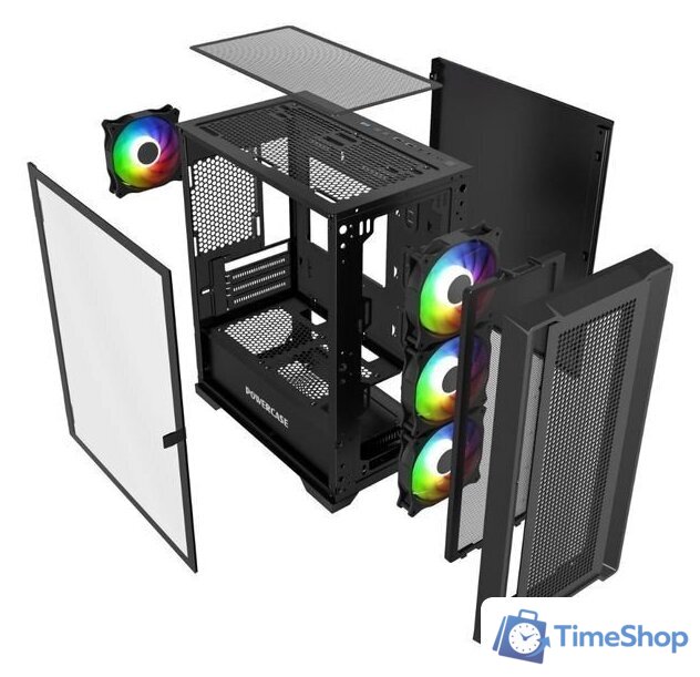 Корпус Powercase Alisio Micro X4B V2 CAMCXB-A4 - Изображение №6 — Интернет-магазин Time-Shop