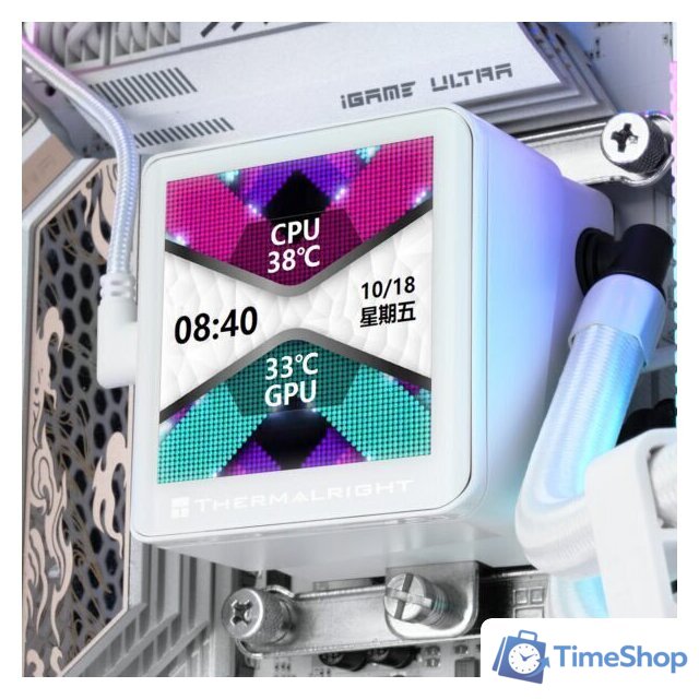 Система жидкостного охлаждения для процессора Thermalright Frozen Vision 360 ARGB V2 (белый) - Изображение №6 — Интернет-магазин Time-Shop