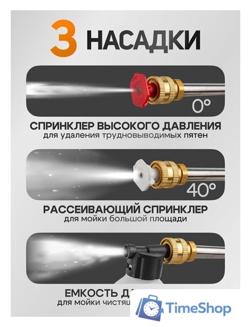 Мойка высокого давления Forsland F-PG001 (с 1-им АКБ, кейс) - Изображение №14 — Интернет-магазин Time-Shop