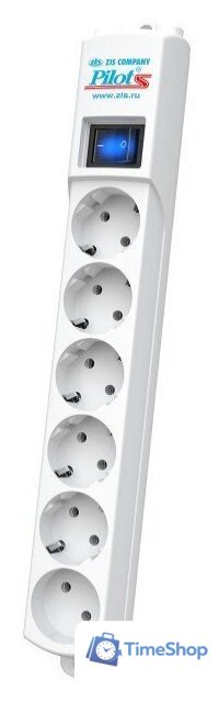 Сетевой фильтр Pilot S (7 м, 6 розеток, белый) - Изображение №3 — Интернет-магазин Time-Shop