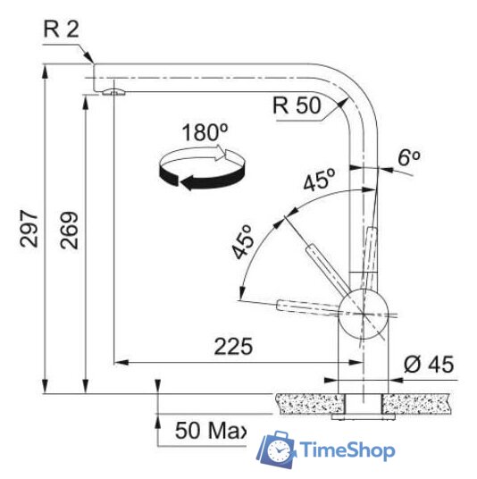 Смеситель Franke Atlas Neo 115.0681.241 (золотая шампань) - Изображение №4 — Интернет-магазин Time-Shop