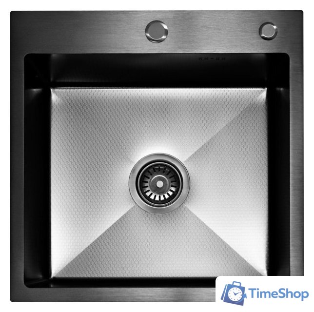 Кухонная мойка Blantek FS-5050HN Honeycomb Nano black ECO (+501F40-B) - Изображение №1 — Интернет-магазин Time-Shop
