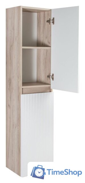  Runo Шкаф-пенал для ванной Модена (подвесной, крафтовый дуб) - Изображение №4 — Интернет-магазин Time-Shop