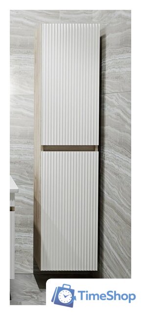  Runo Шкаф-пенал для ванной Модена (подвесной, крафтовый дуб) - Изображение №1 — Интернет-магазин Time-Shop