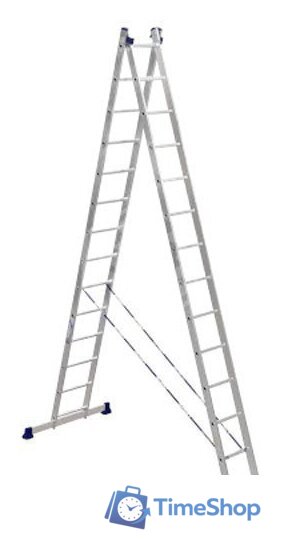 Лестница-трансформер Stairs AL214 (2x14 ступеней) - Изображение №1 — Интернет-магазин Time-Shop