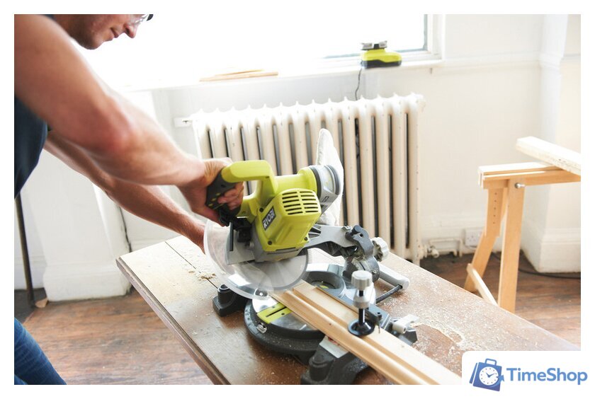 Торцовочная пила Ryobi EMS190DCL 5133000932 (без АКБ) - Изображение №11 — Интернет-магазин Time-Shop