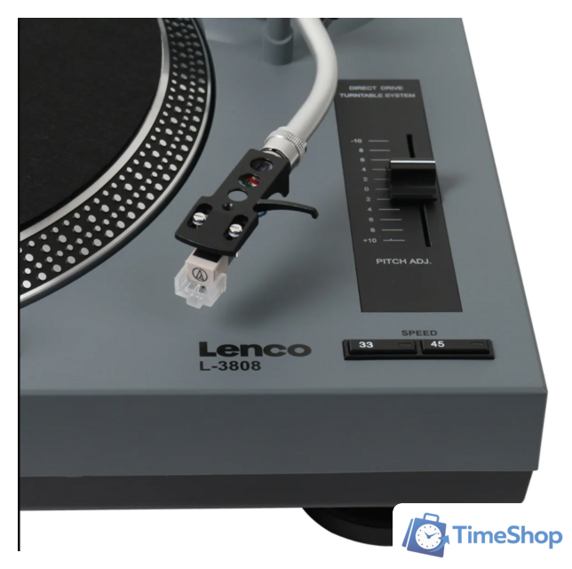 DJ виниловый проигрыватель Lenco L-3808 (серый) - Изображение №5 — Интернет-магазин Time-Shop