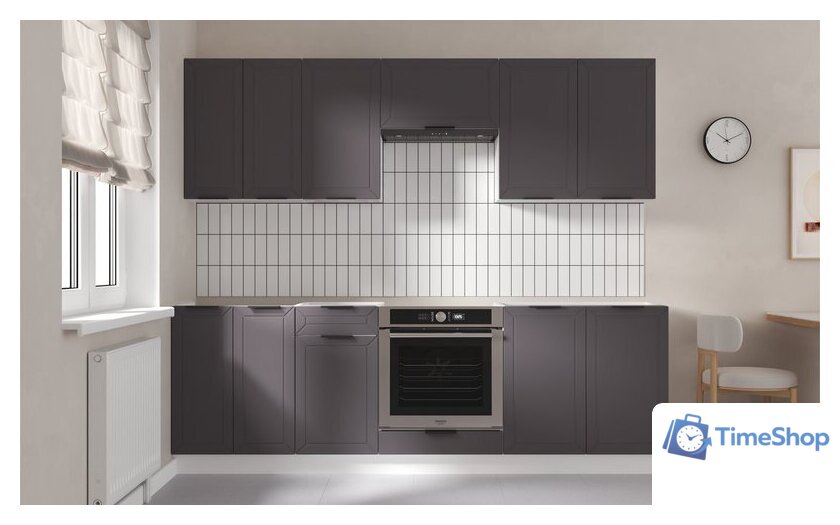 Готовая кухня Mio Tesoro Корнелия Ода-плюс 2.4 без столешницы (графит) - Изображение №2 — Интернет-магазин Time-Shop