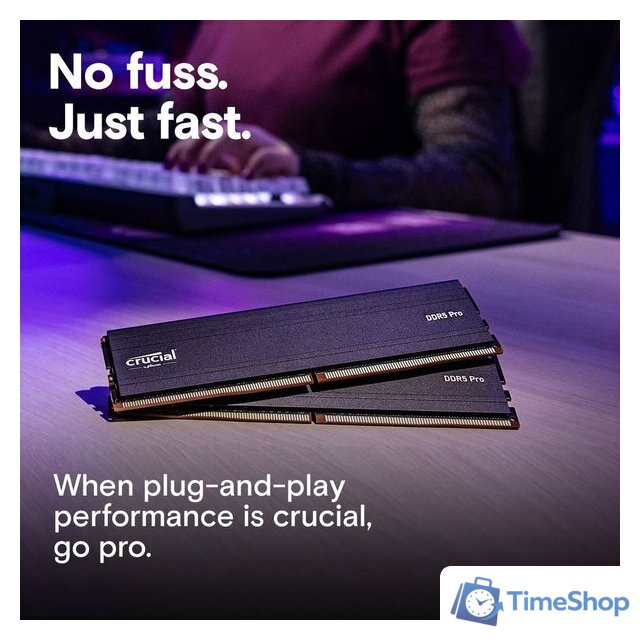 Оперативная память Crucial Pro 16ГБ DDR5 5600 МГц CP16G56C46U5 - Изображение №6 — Интернет-магазин Time-Shop