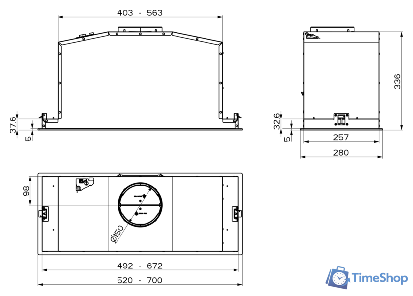 Кухонная вытяжка Faber BI-Air KL A70 305.0615.687 - Изображение №4 — Интернет-магазин Time-Shop