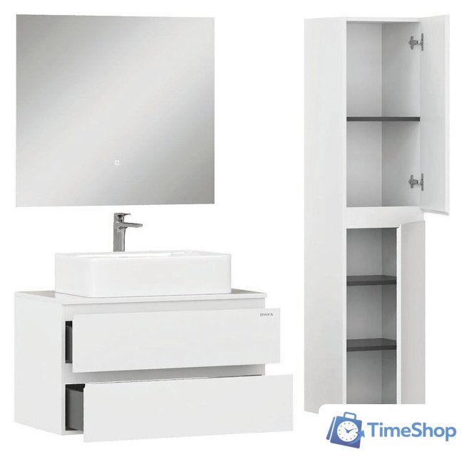  Onika Тумба под умывальник Алеста 80 108065 (белый) - Изображение №6 — Интернет-магазин Time-Shop