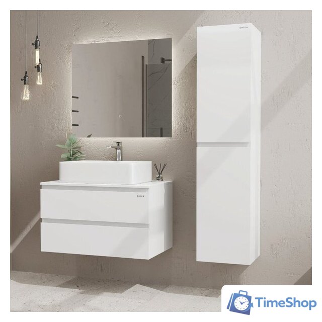  Onika Тумба под умывальник Алеста 80 108065 (белый) - Изображение №9 — Интернет-магазин Time-Shop