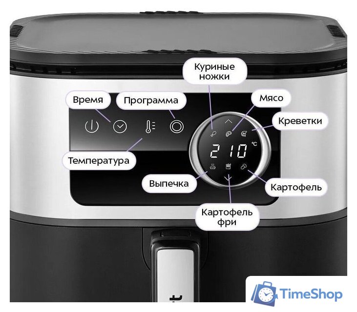 Аэрогриль (аэрофритюрница) Kitfort KT-8127 - Изображение №4 — Интернет-магазин Time-Shop
