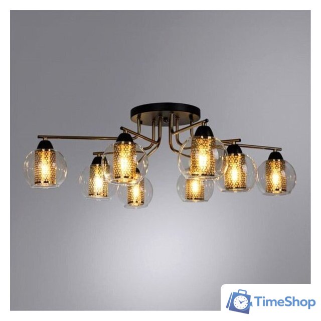 Люстра средней высоты Arte Lamp Manchester A7045PL-8BK - Изображение №2 — Интернет-магазин Time-Shop