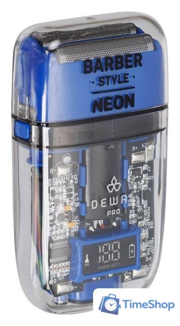 Электробритва Dewal Style Neon 03-082 (синий) - Изображение №2 — Интернет-магазин Time-Shop