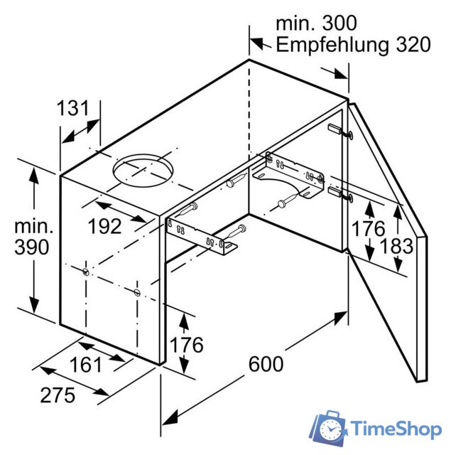 Кухонная вытяжка Bosch Serie 2 DFL063W57 - Изображение №9 — Интернет-магазин Time-Shop