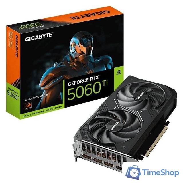 Видеокарта Gigabyte GeForce RTX 5060 Ti Windforce Max 16G GV-N506TWF2MAX-16GD - Изображение №10 — Интернет-магазин Time-Shop