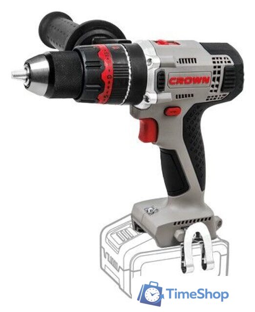 Ударная дрель-шуруповерт Crown CT21075HMX (без АКБ) - Изображение №1 — Интернет-магазин Time-Shop