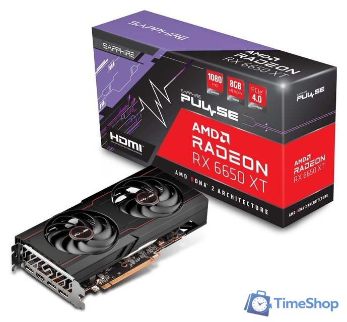 Видеокарта Sapphire Pulse Radeon RX 6650 XT 8GB GDDR6 11319-07-20G - Изображение №7 — Интернет-магазин Time-Shop
