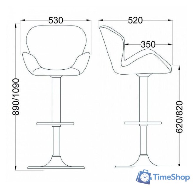 Стул AksHome Berlin (серый велюр/черный) - Изображение №2 — Интернет-магазин Time-Shop