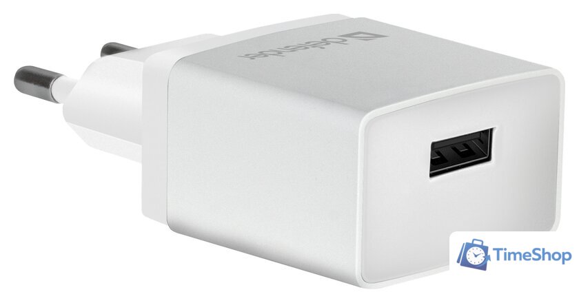 Сетевое зарядное Defender EPA-10 (белый) - Изображение №2 — Интернет-магазин Time-Shop