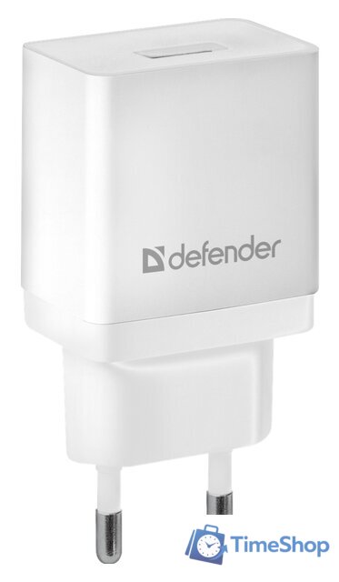 Сетевое зарядное Defender EPA-10 (белый) - Изображение №1 — Интернет-магазин Time-Shop