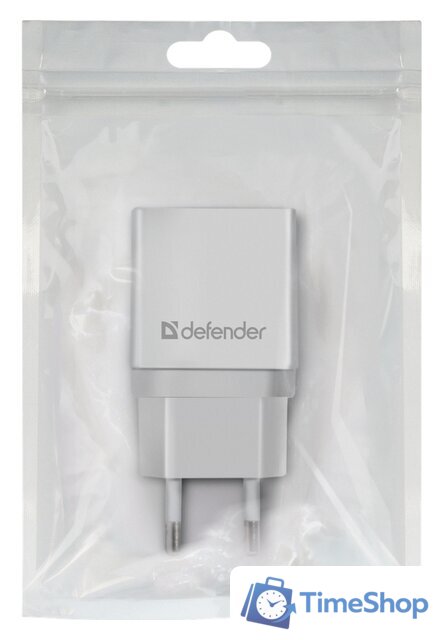 Сетевое зарядное Defender EPA-10 (белый) - Изображение №3 — Интернет-магазин Time-Shop